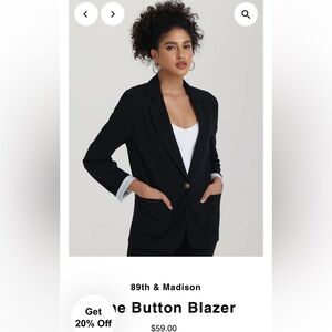 89th & Madison Ladies Blazer